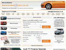 Tablet Screenshot of broker4cars.co.uk